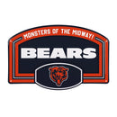 Chicago Bears USA Embossed Steel Wall Sign, 11" x 17"