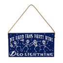 Tampa Bay Lightning Halloween Wood Wall Sign, 6x11