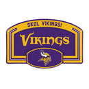 Minnesota Vikings USA Embossed Steel Wall Sign, 11" x 17"