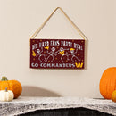 Washington Commanders Halloween Wood Wall Sign, 6x11