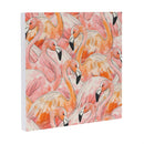 Palm Beach Flamingo Indoor Wall Décor, Wood, 12"x12"