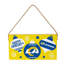 Los Angeles Rams Holiday Wood Wall Sign, 6x11