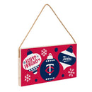 Minnesota Twins Holiday Wood Wall Sign, 6x11