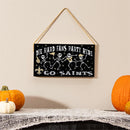 New Orleans Saints Halloween Wood Wall Sign, 6x11