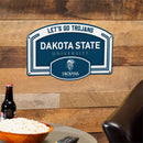 Dakota State University Fan Parking USA Stamped Steel Wall Sign, 7" x 11"