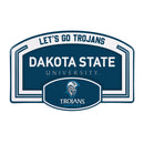 Dakota State University Fan Parking USA Stamped Steel Wall Sign, 7" x 11"