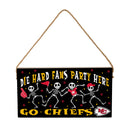 Kansas City Chiefs Halloween Wood Wall Sign, 6x11