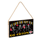 Kansas City Chiefs Halloween Wood Wall Sign, 6x11