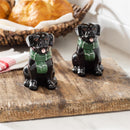 Heartfelt Cheer Salt and Pepper Shaker Set Ceramic Dog Black Labrador