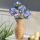 Hydrangea Haven Stem, LED Blue Hydrangea Branch, Set of 2, 32"H