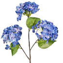 Hydrangea Haven Stem, LED Blue Hydrangea Branch, Set of 2, 32"H