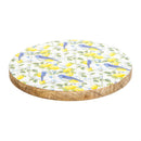 Seaside Retreat Songbird Citrus Wood Cheese Board with Knife Set, Asst of 2