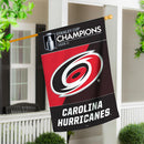 Carolina Hurricanes 2026 Stanley Cup Champions Embossed Suede House Flag