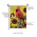 Sunflower Days Suede Garden Flag