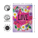 Heart Full of Love Suede Flag Garden