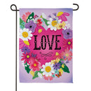 Heart Full of Love Suede Flag Garden