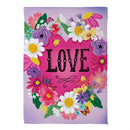Heart Full of Love Suede Flag Garden