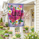 Heart Full of Love Suede Flag House
