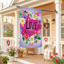 Heart Full of Love Suede Flag House
