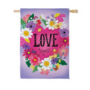 Heart Full of Love Suede Flag House