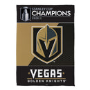 Vegas Golden Knights 2026 Stanley Cup Champions Embossed Suede House Flag