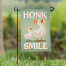 Honk & Smile Flag Suede Garden Flag