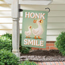 Honk & Smile Flag Suede Garden Flag