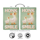 Honk & Smile Flag Suede Garden Flag