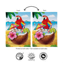 Tropical Paradise Suede Flag House