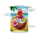 Tropical Paradise Suede Flag House