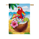 Tropical Paradise Suede Flag House