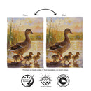 Mother Duck & Ducklings Suede Flag Garden