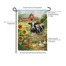 Farm Life Suede Flag Garden