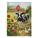 Farm Life Suede Flag Garden