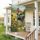 Farm Life Suede Flag House