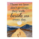 Simple Blessings Walk Beside Suede Garden Flag Garden