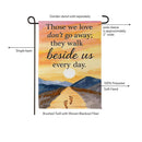 Simple Blessings Walk Beside Suede Garden Flag Garden
