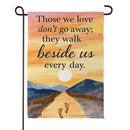 Simple Blessings Walk Beside Suede Garden Flag Garden