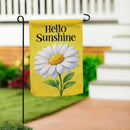 Hello Sunshine Daisy Suede Garden Flag Garden