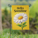 Hello Sunshine Daisy Suede Garden Flag Garden