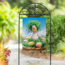 Easter Ready Goose Suede Flag Garden