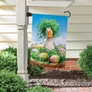 Easter Ready Goose Suede Flag Garden