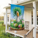Easter Ready Goose Suede Flag House