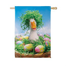 Easter Ready Goose Suede Flag House