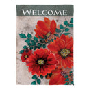 Royal Red Poppy Suede House Flag