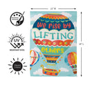 Lift Up Others Suede Flag Garden