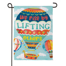 Lift Up Others Suede Flag Garden