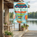 Lift Up Others Suede Flag House