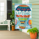 Lift Up Others Suede Flag House