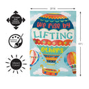 Lift Up Others Suede Flag House